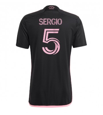 Inter Miami Sergio Busquets #5 Koszulka Wyjazdowych 2023-24 Krótki Rękaw